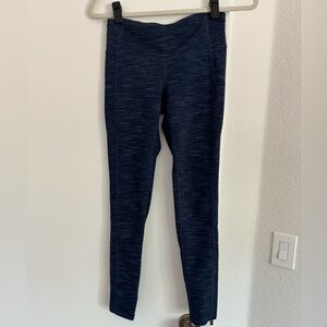 Athleta Navy Marled Leggings